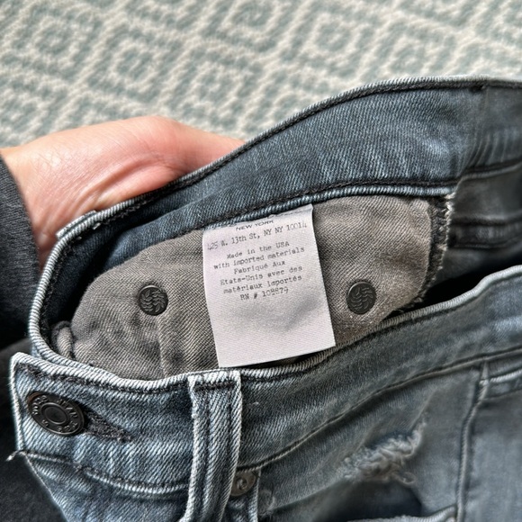 Rag & bone washed grey capri jeans - Picture 5 of 8